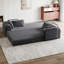 Canapé-lit convertible avec coussin cylindrique, canapé-lit pliant en chenille avec, canapé-lit pliant avec poche latérale, canapé-lit de salon pour salon-118484073