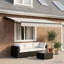 VidaXL Polyester Cover Retractable Patio Awning-130830663-130830667-130830671