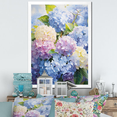 Impression sur toile encadrée «Sangrey Blue Mauve»