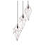 Luminaire suspendu géométrique 3 lumières grappe Luverne-1376647510