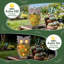 Statues de jardin solaire hibou décor extérieur, décorations de figurine hibou en résine avec lumière solaire