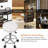 White Round Rolling Stool Chair – PU Leather, Height Adjustable, Swivel, With Wheels, Small Stool For Office/SPA/Medical/Salon/Drafting Work