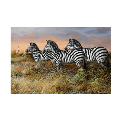 «Serengeti Sunset» par Trevor V. Swanson - peinture sur toile tendue