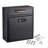 Medium Drop Box Wall Mounted Locking Mailbox With Key And Combination Lock-87104163-87104162