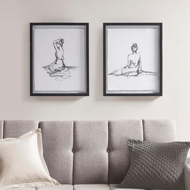 Ensemble d'art mural croquis