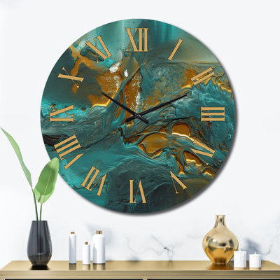 Horloge murale Golden Sunshine