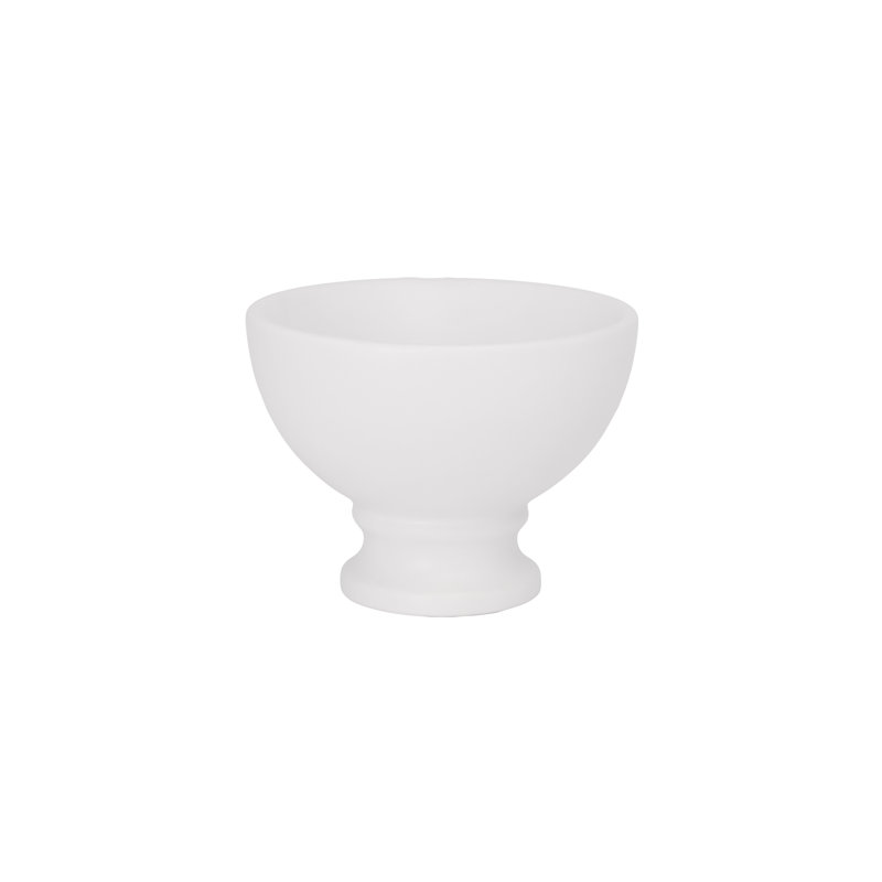 Vase Dolomite blanc mat. 8,00 po x 8,00 po x H 6,00 po