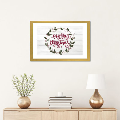 Couronne de Noël - reproduction d'art textuel