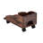 Antique Brown Desk With Drawer Storage And Stable Structure Rectangular Computer Keyboard Tray Ample