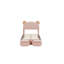 Structure de lit simple tapissier avec tête de lit en forme d'ours en forme de tête d'ours pour enfants, chambre à coucher, aucun sommier nécessaire