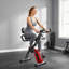 SPORTNOW 4-In-1 Folding Exercise Bike with Bluetooth App, Wheels, Red