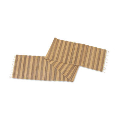 Foundry Select Handmade Bohemian Roots Cotton Blend Table Runner