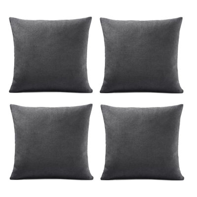Nalaiyah Velvet Chenille Cushion Covers with Filler Pads