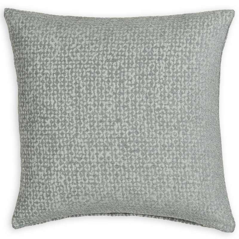 Coussin décoratif Neema, Bleu, polyester, Carré 18 po