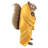 Sensei Monk Zen Garden Squirrel Statue
