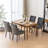 Bronze Nail Head Upholstered Side Dining Chair-1225742223
