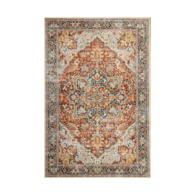 Tapis rectangulaire Calfy avec envers antidérapant, Rectangle 4 pi x 6 pi