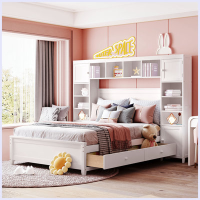 Lit plat avec fonction de rangement