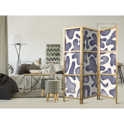 171cm H Solid Wood Folding Room Divider