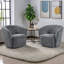 Fauteuil pivotant de 31,1 po Obrain-100686427