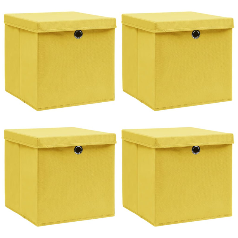 Rebrilliant Fabric Decorative Bin, Yellow