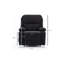 Fauteuil inclinable noir à télécommande chauffant et chauffant pour massage pour personnes âgées-2135972763