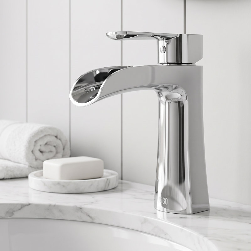 Robinet de salle de bain monotrou Paloma, Chrome