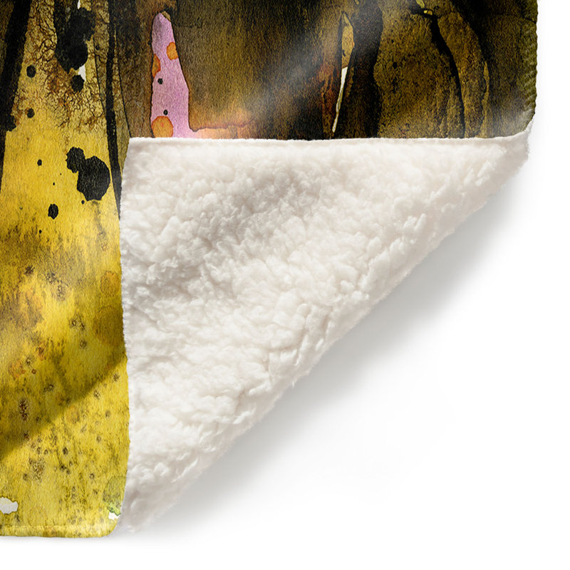 Couverture sherpa à 30 doux papillon aquarelle, l 51 po x L 60 po
