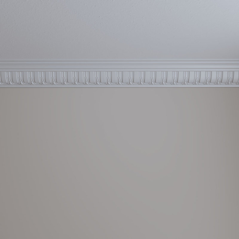 3 7/8"H x 3 1/2"P x 5 1/4"F x 94 1/2"L Sequential Crown Moulding