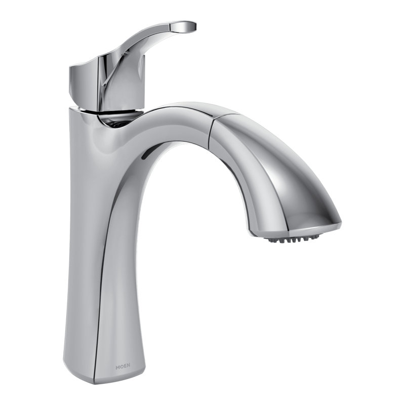 Robinet de cuisine à poignée simple rétractable avec Duralock™ et Reflex™ Voss, Chrome
