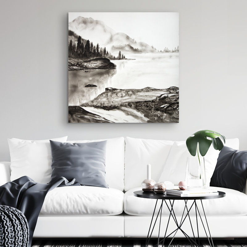 Peaceful landscape - 32"x32" art on canvas