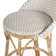 Ellie Rattan and Metal Low Back Counter Stool