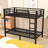 Metal Bunk Bed With Guardrails And Ladder-1625454999-1625454998