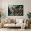 «Big Cats Canadian Cougar», art mural en métal gris-1492807583