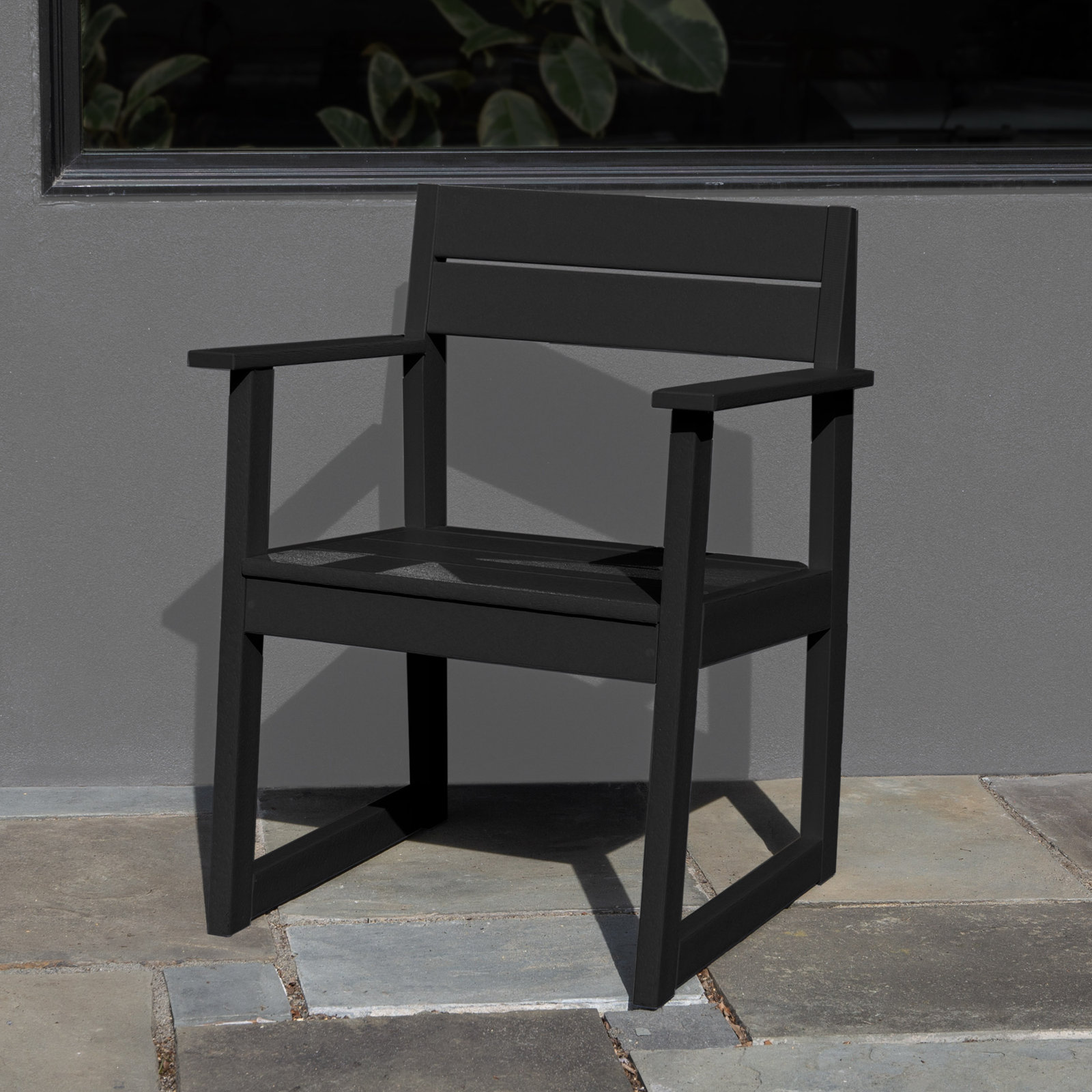 Patio Armchair, Black Sand