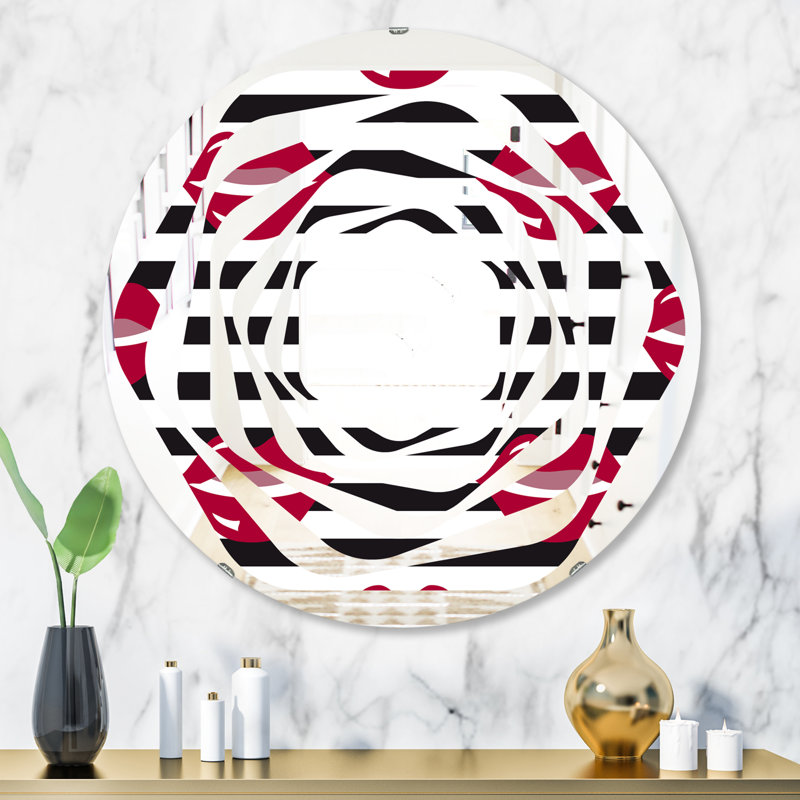 Miroir mural Whirl Lips, H 31,5 po x l po