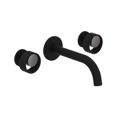 Eclissi Wall Mount Lavatory Faucet Trim With C-Spout