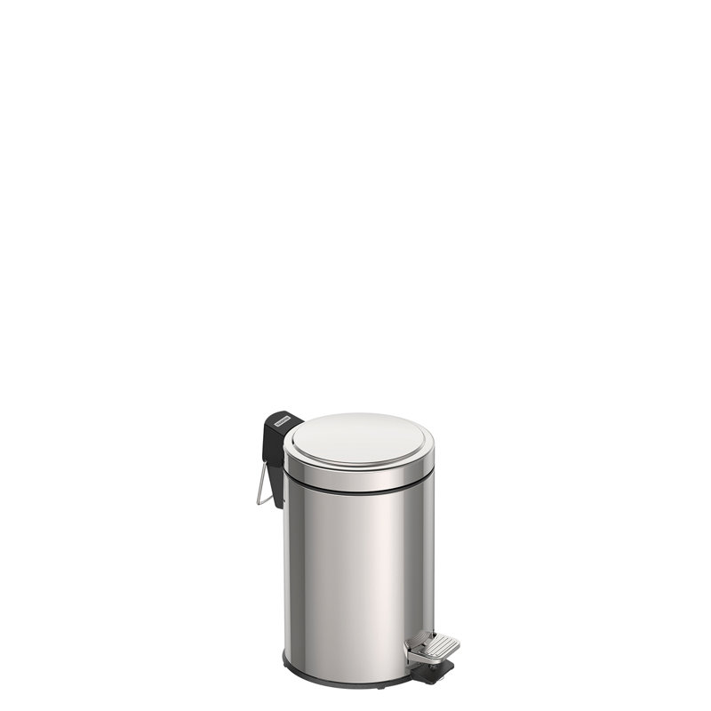 Stainless Steel Step On Kitchen Trash Can, 3L