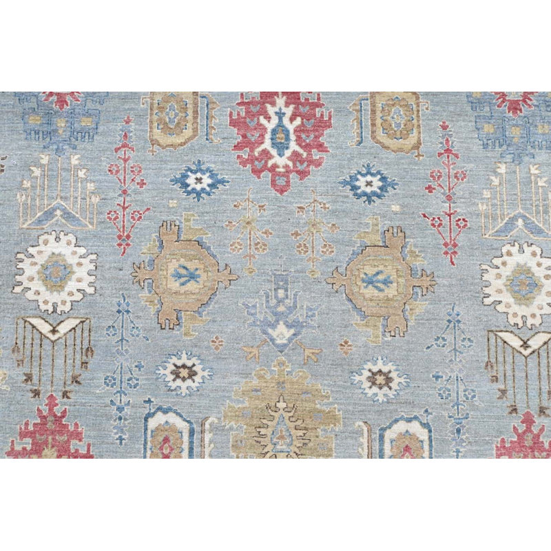 Oushak Collection, Transitional One-of-a-Kind Rectangle 9' X 11'8" Hand Knotted Area Rug