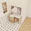 Meuble-lavabo de coin flottant de 36 po avec lavabo intégré en résine gélifiée, meuble-lavabo mural en forme de L, finition chêne clair, porte à fermeture en douceur et tablettes ouvertes, meuble-lavabo moderne peu encombrant