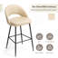 Tabouret de bar rembourré matelassé Ejvind-115236583-88133149