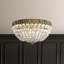 Petit Crystal 5 Light 12in x 6.5in Flush Mount in Polished Gold with Clear Radiance Crystals-1362455770-1362455772-1362455775