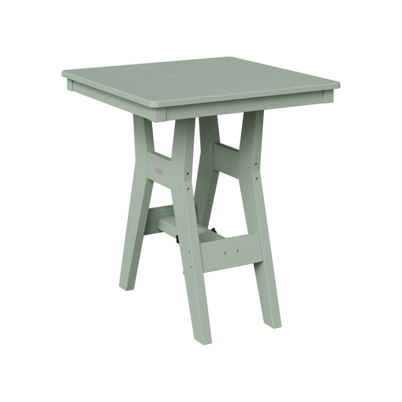 Table de salle à manger carrée 28 po Berlin Gardens Harbor, Écume de mer, écume de mer, H 30,37 po x l 28 po x P 28 po