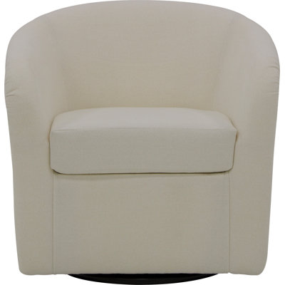Upholstered Swivel Barrel Chair