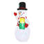Bonhomme de neige gonflable de Noël 4,92 pi