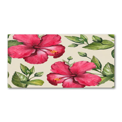 Pink Hibiscus - Wrapped Canvas Print