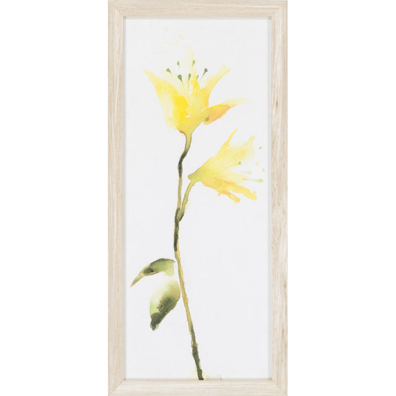 Flower Framed Painting Print on Canvas