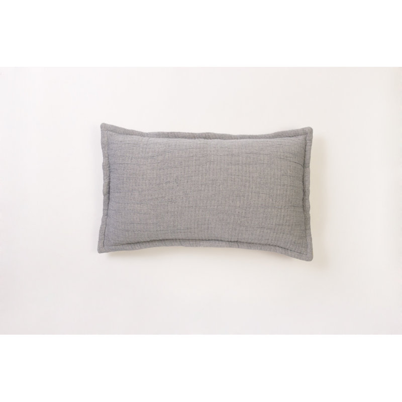 Lumbar Pillow Cover & Insert, Gray