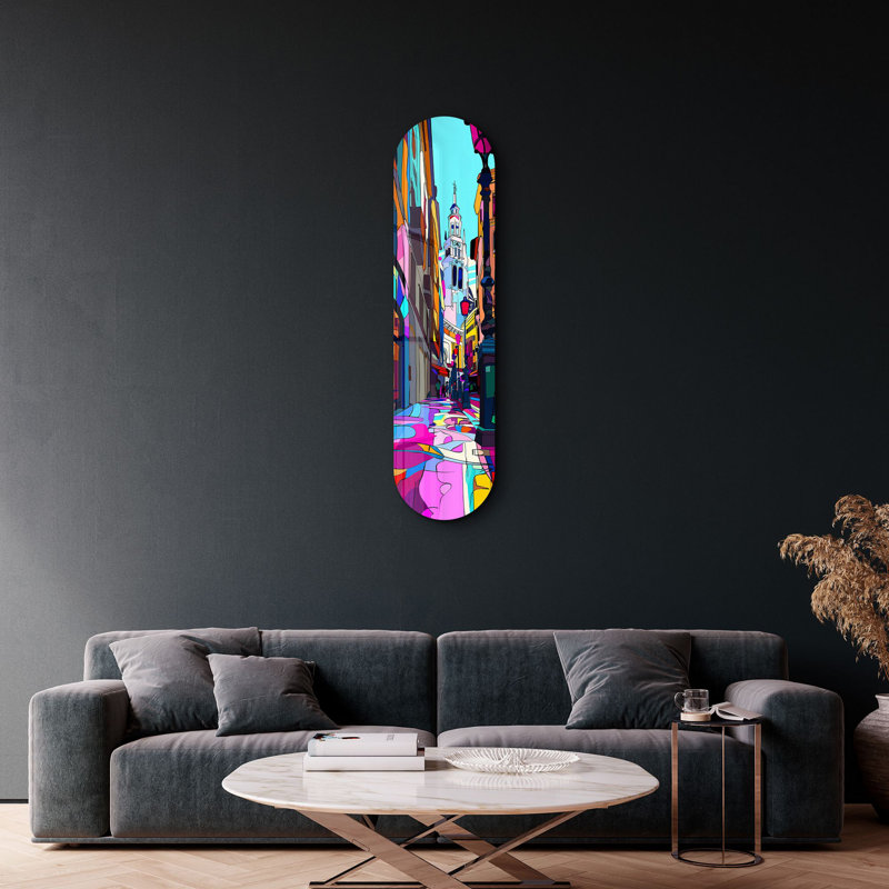 Peinture décorative en verre trempé
