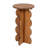 Scalloped Edge Accent Table in Walnut Finish-601132392